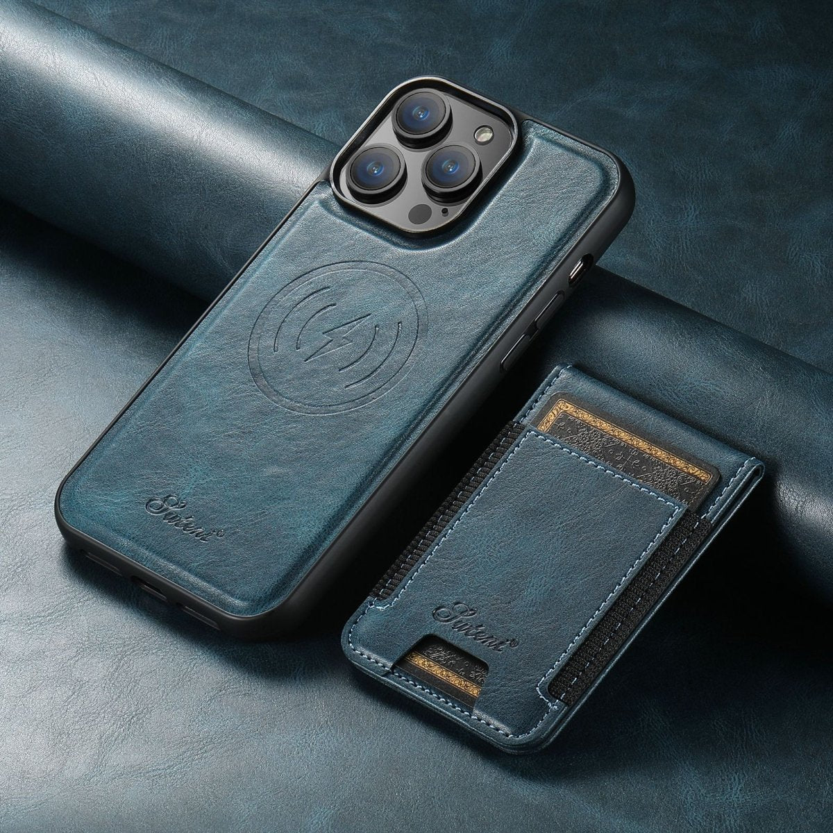 Custodia in pelle Magvibe - Protezione premium per smartphone con supporto per schede e MagSafe