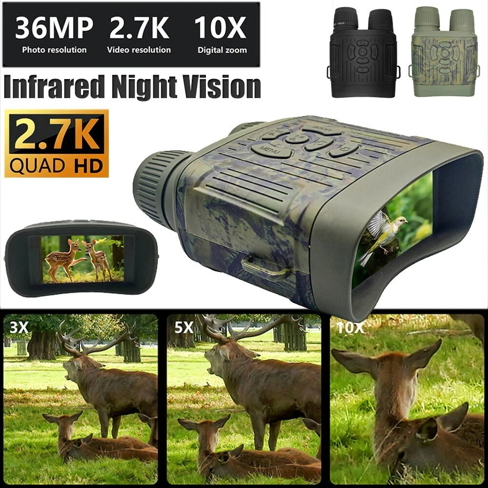 NightPulse – Night vision binoculars with infrared technology & recording function