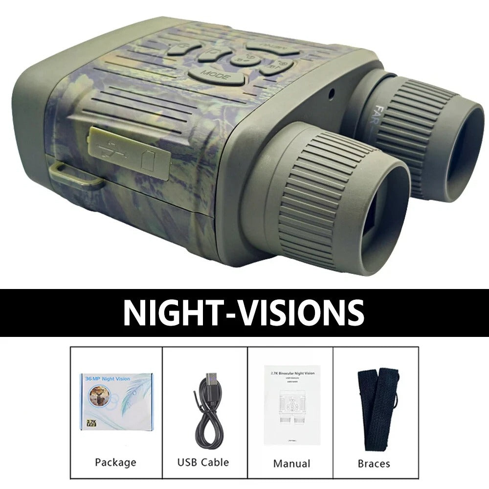 NightPulse – Night vision binoculars with infrared technology & recording function