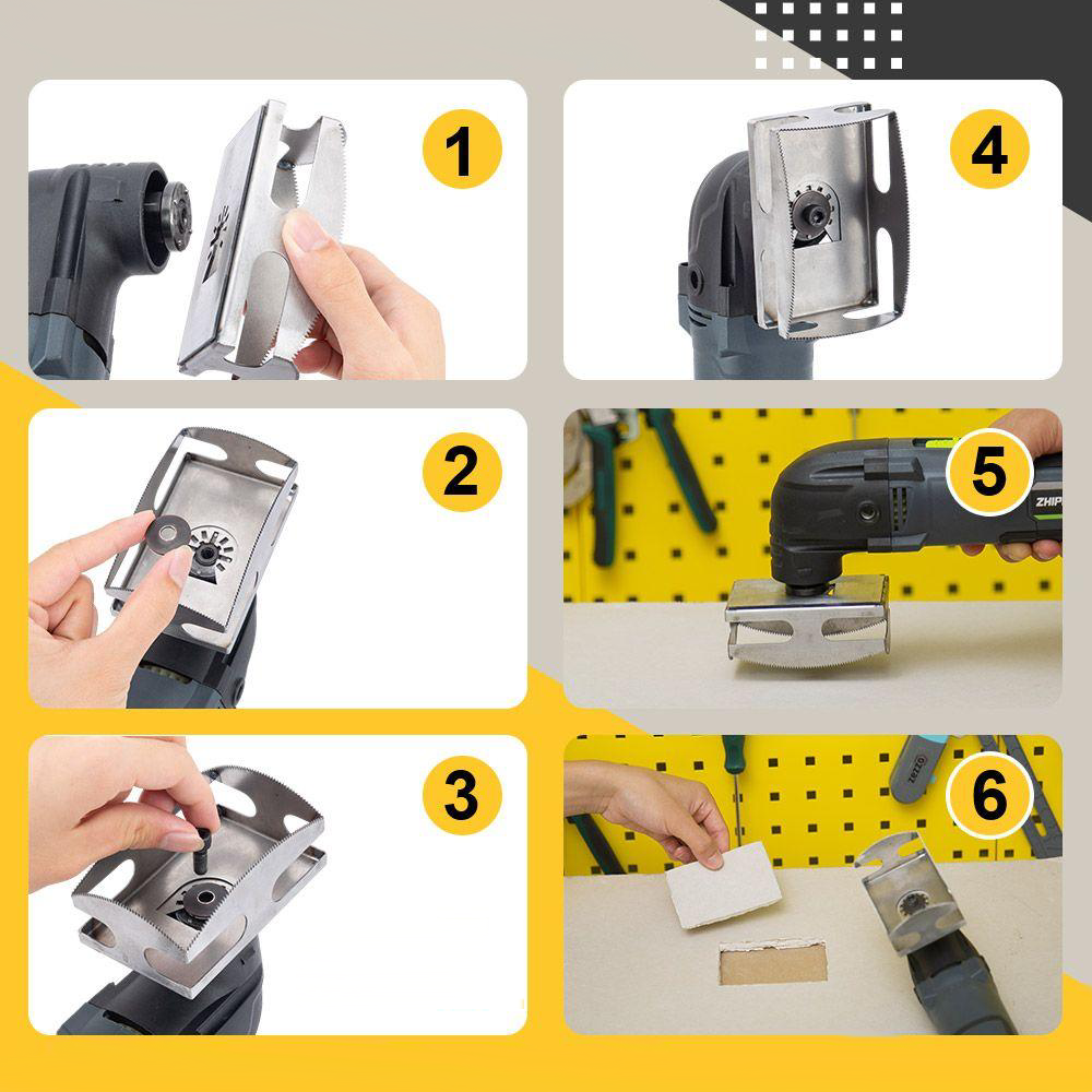Efficient Cutting Tool for Square and Rectangular Slots – Manganese Steel Cutter for DIY and Professional Use-5