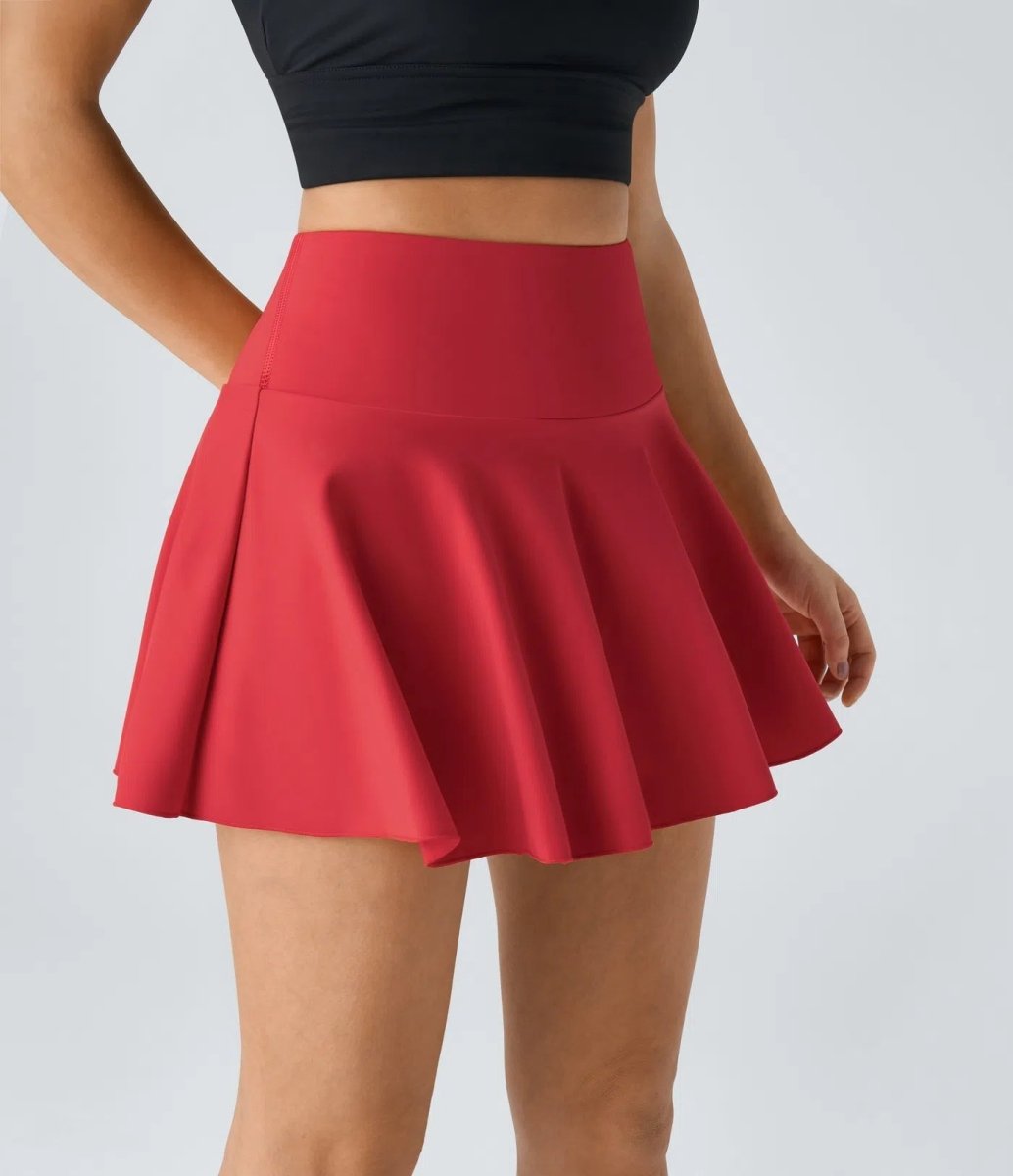 MARVELOUS Tennis Skirt – High-Waist A-Line with Shorts & Cooling SoftlyZero Fabric