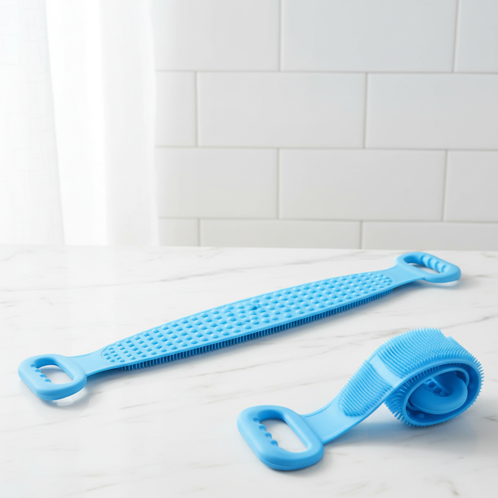 Massage Brush Pro - intensive body peeling for radiant skin, silicone, hygienic-1
