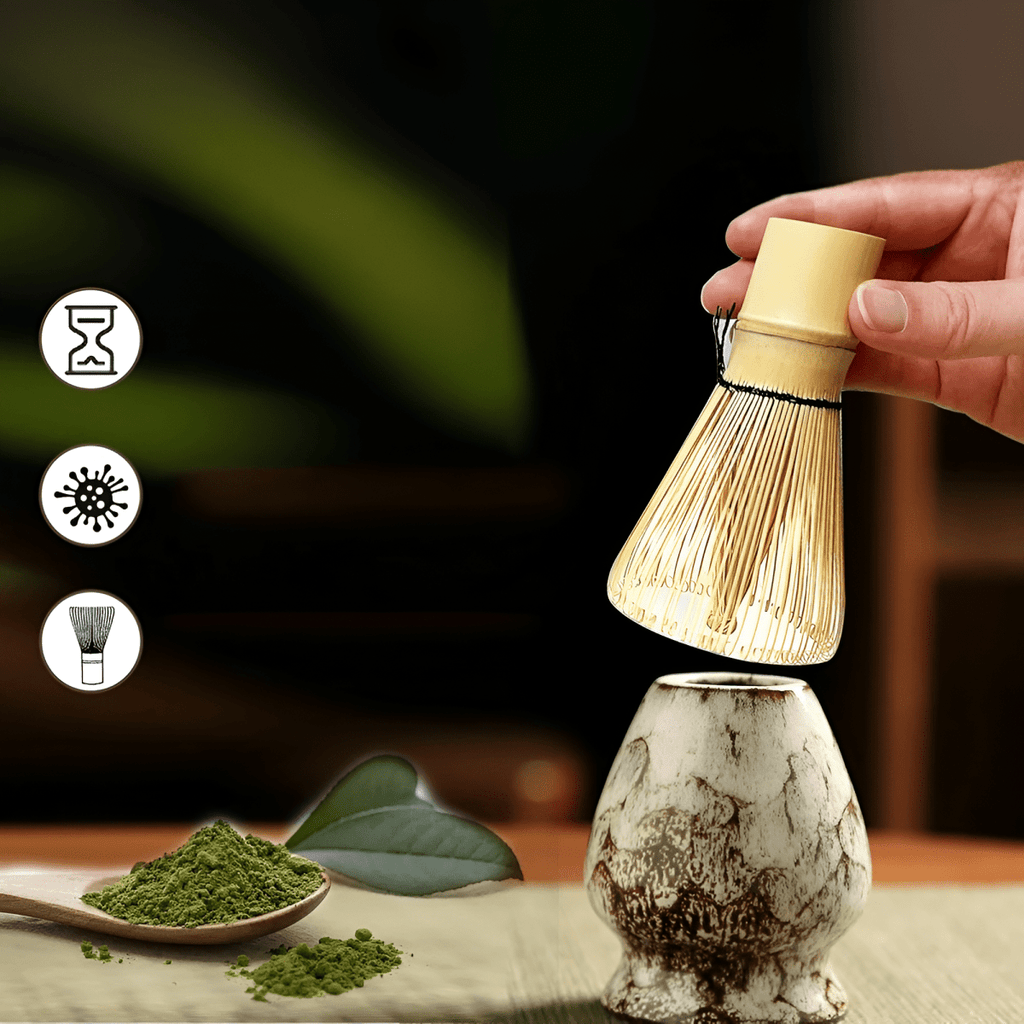 Authentic Matcha Set - 6-Piece Green Tea Kit with Bamboo Whisk & Accessories 8