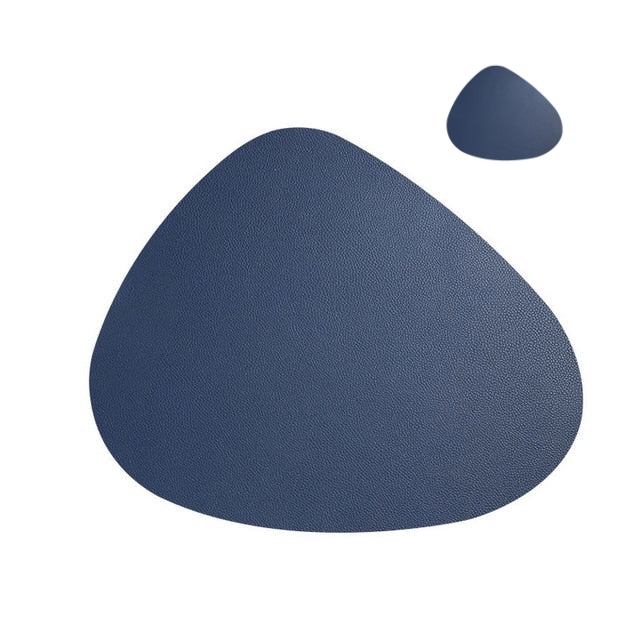 MATELLE – Heat-Resistant PU Leather Placemat & Coaster Set for Elegant Dining
