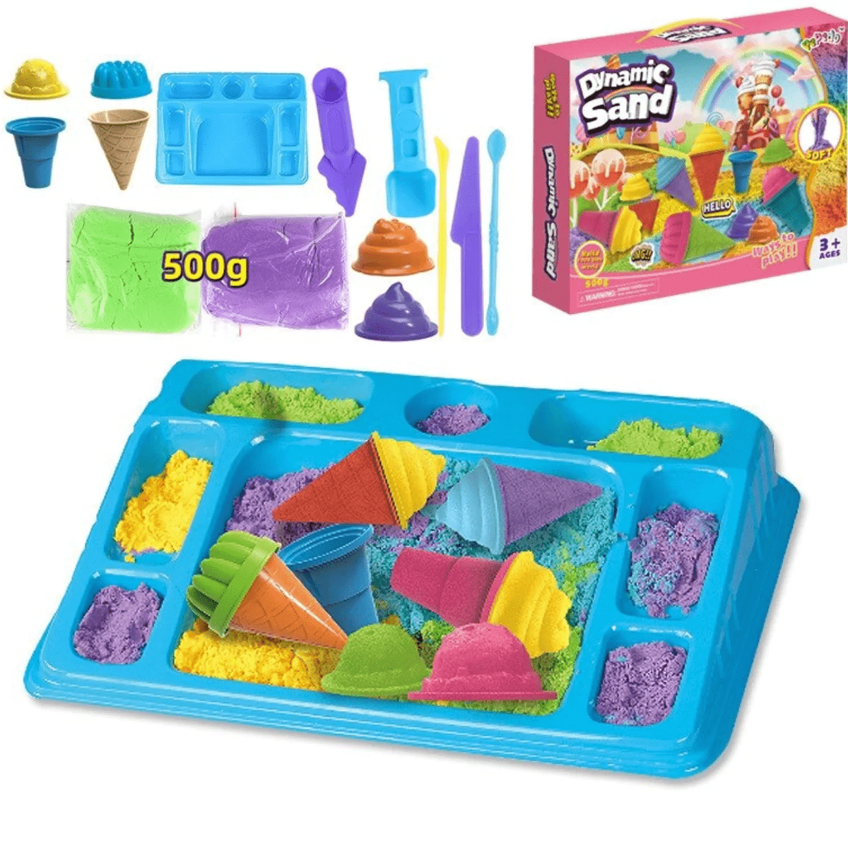 SANDSET - Kinetisches Sandspiel für kreative Entwicklung und sensorisches Lernen