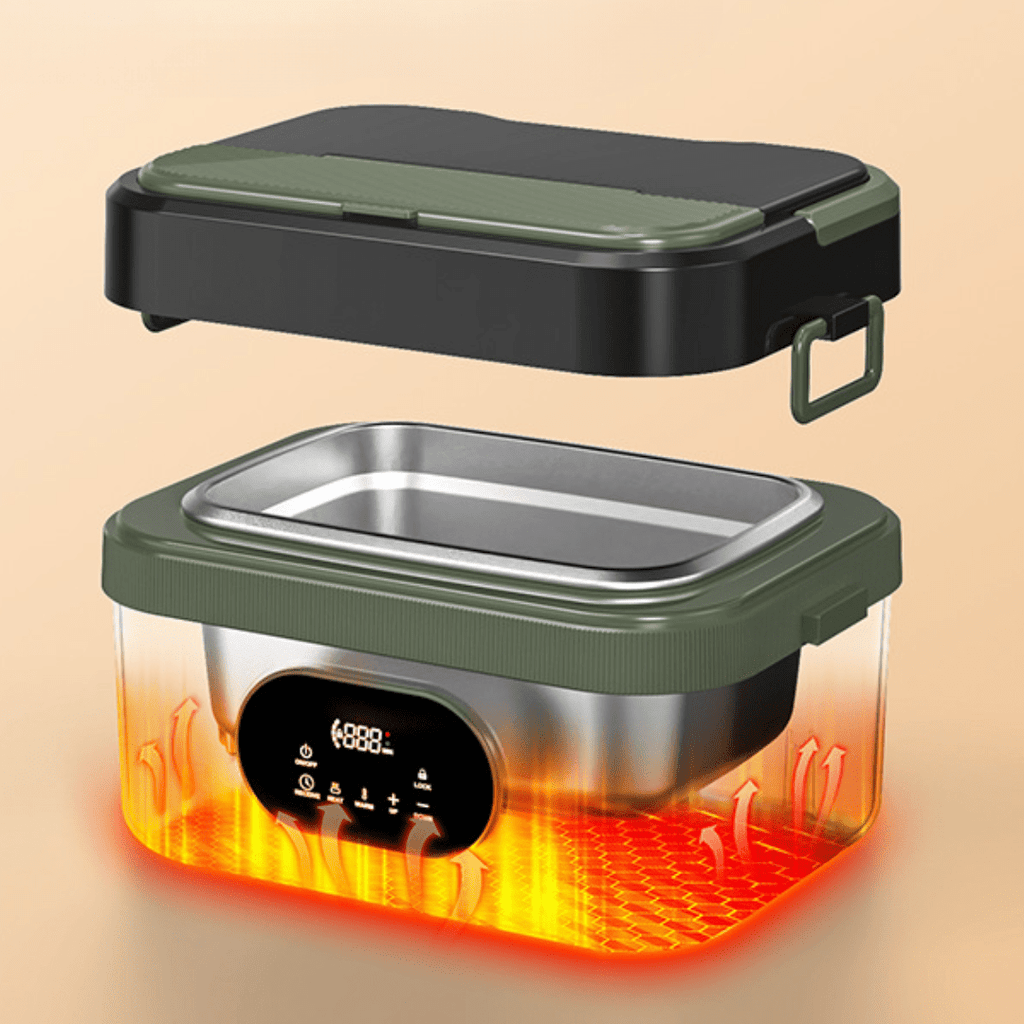 MEALONMOVE – Boîte à déjeuner autonome sans fil auto-chauffante pour repas chauds partout
