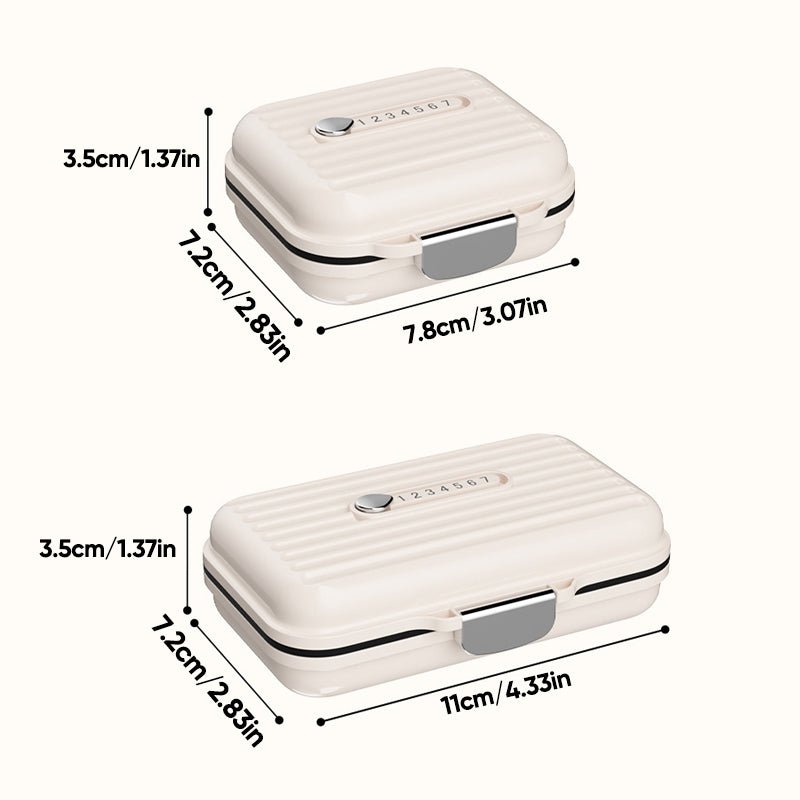 MediVault – Pastillero compacto con triple protección de sellado