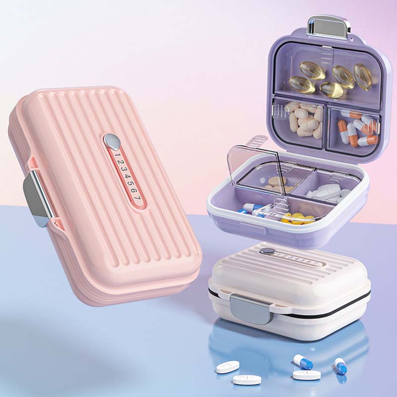 MediVault – Pastillero compacto con triple protección de sellado