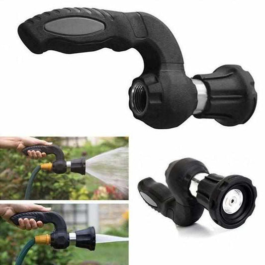 Ergonomic Garden Hose Sprayhead with Adjustable Jet and Mist Settings – Durable Stainless Steel and Rubber Handle-1
