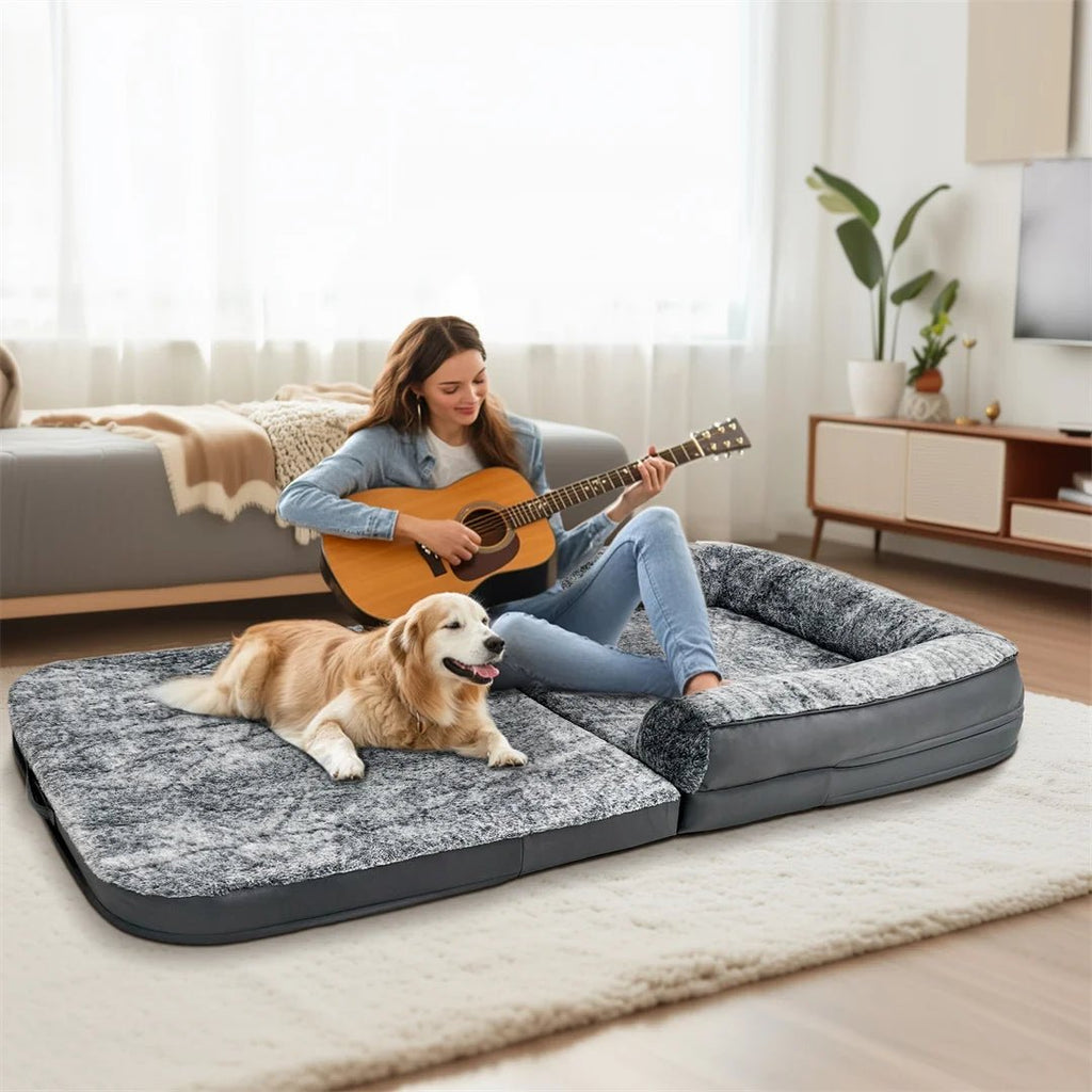 NAPISLAND – giant 180 cm dog bed for pets and owners 1