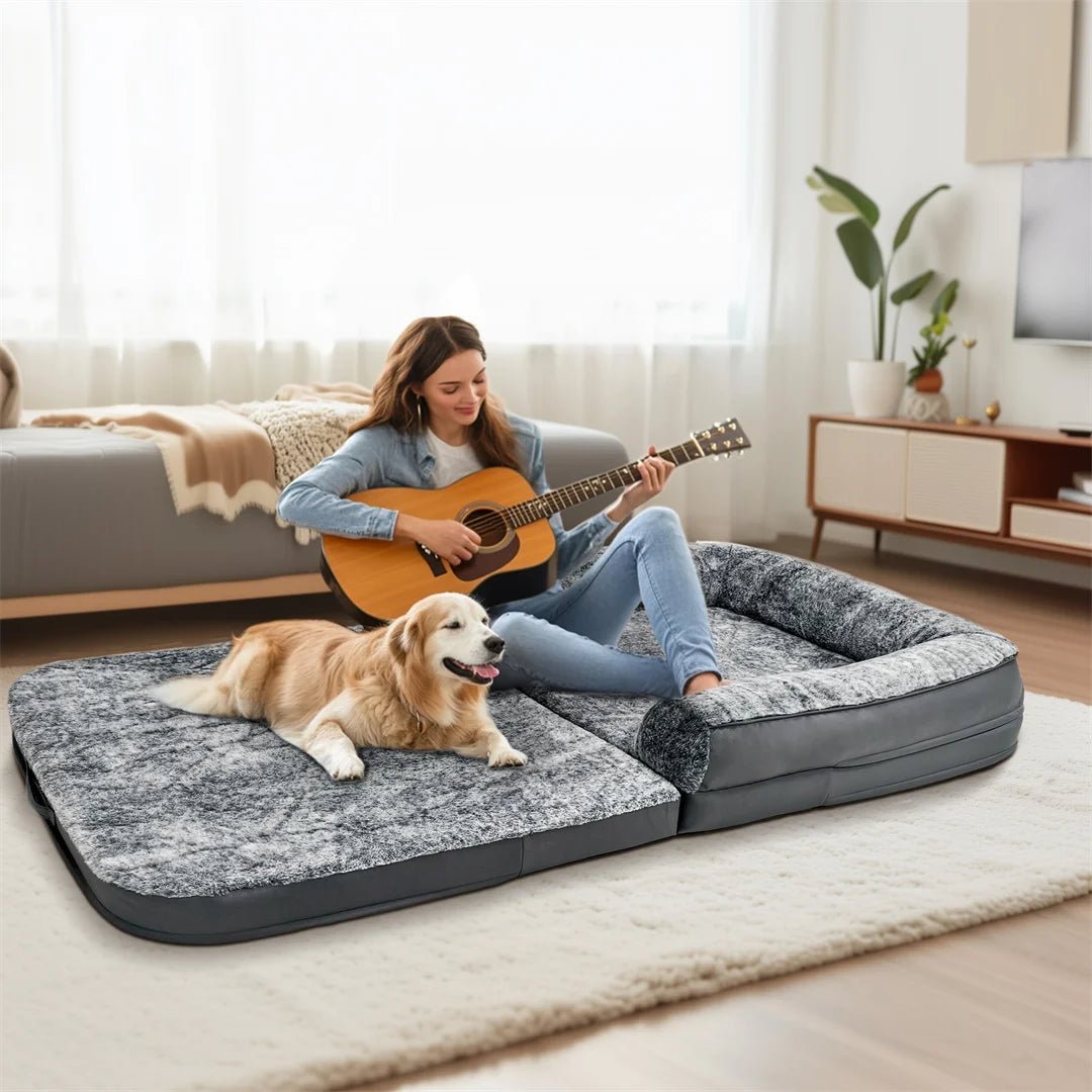 NAPISLAND – giant 180 cm dog bed for pets and owners 1