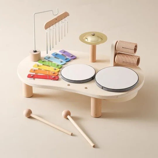 Melodiny Set – Wooden Baby Musical Instruments – Xylophone and Early Sound Learning for Toddlers