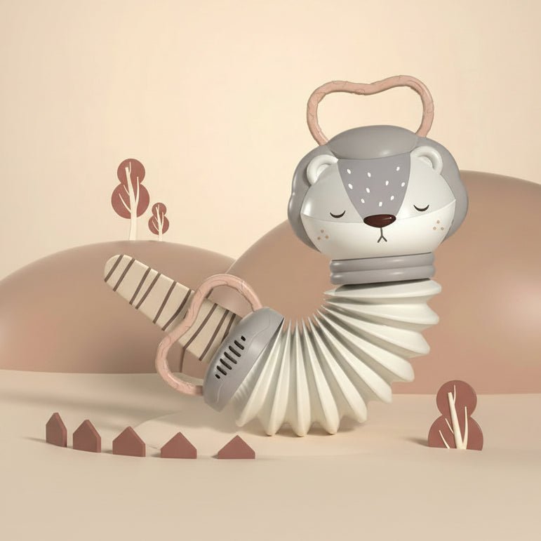 Interactive 2-in-1 Baby Accordion & Rattle for Sensory Development - Safe & Portable 8