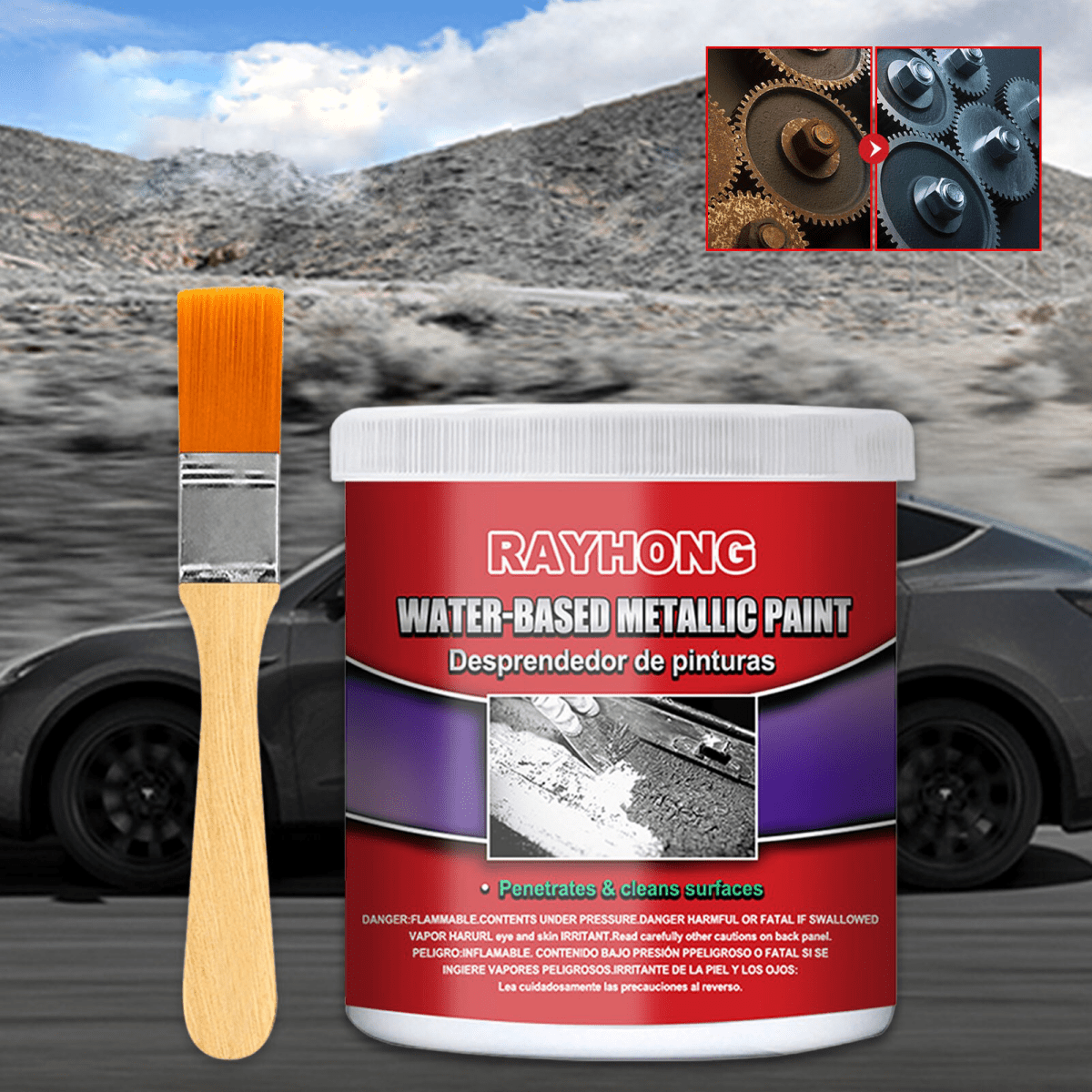 Water-Based Metal Rust Cleaner – Long-Lasting Protection, Available in 100ml & 300ml Sizes, Non-Toxic Formula for Easy Application-4