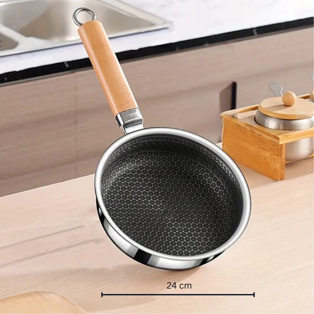 PANCRAFT – Nonstick Stainless Steel Pan with Easy-Grip Handle 5