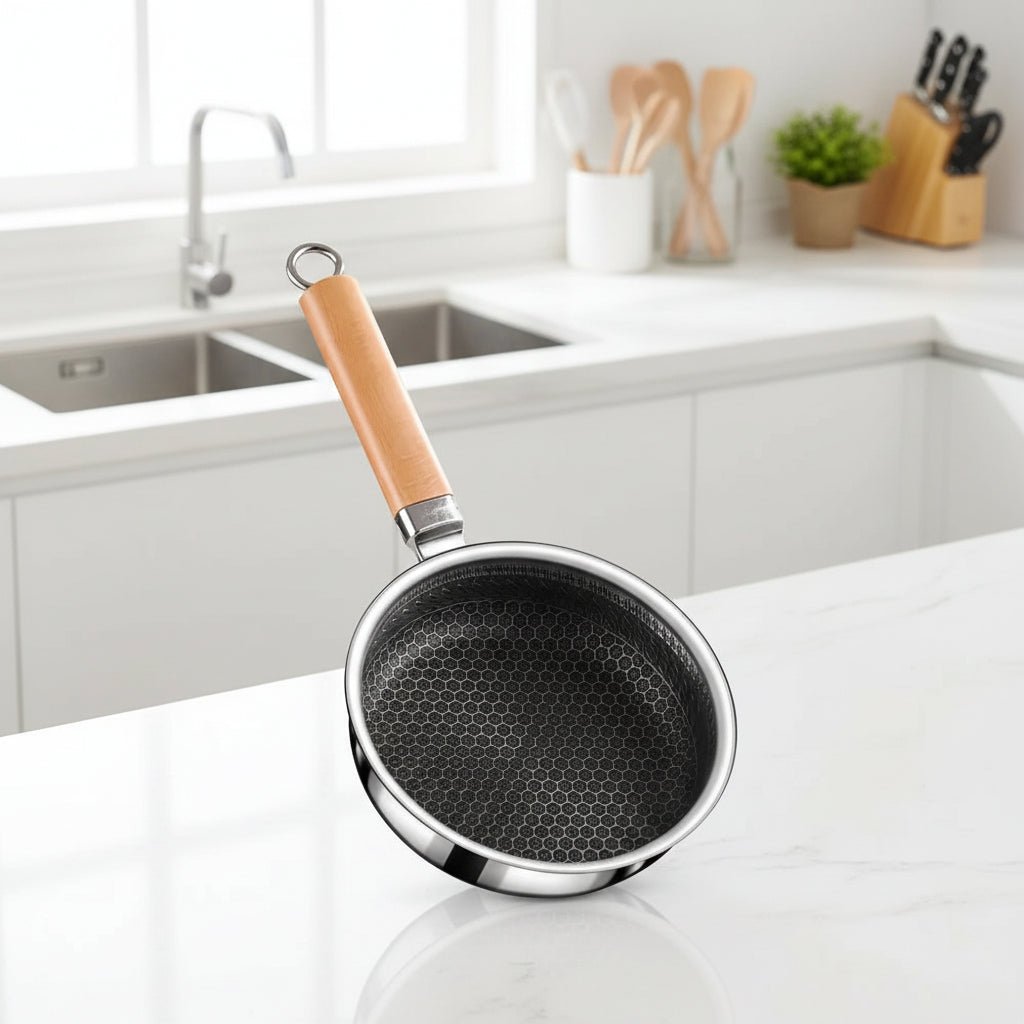 PANCRAFT – Nonstick Stainless Steel Pan with Easy-Grip Handle 0