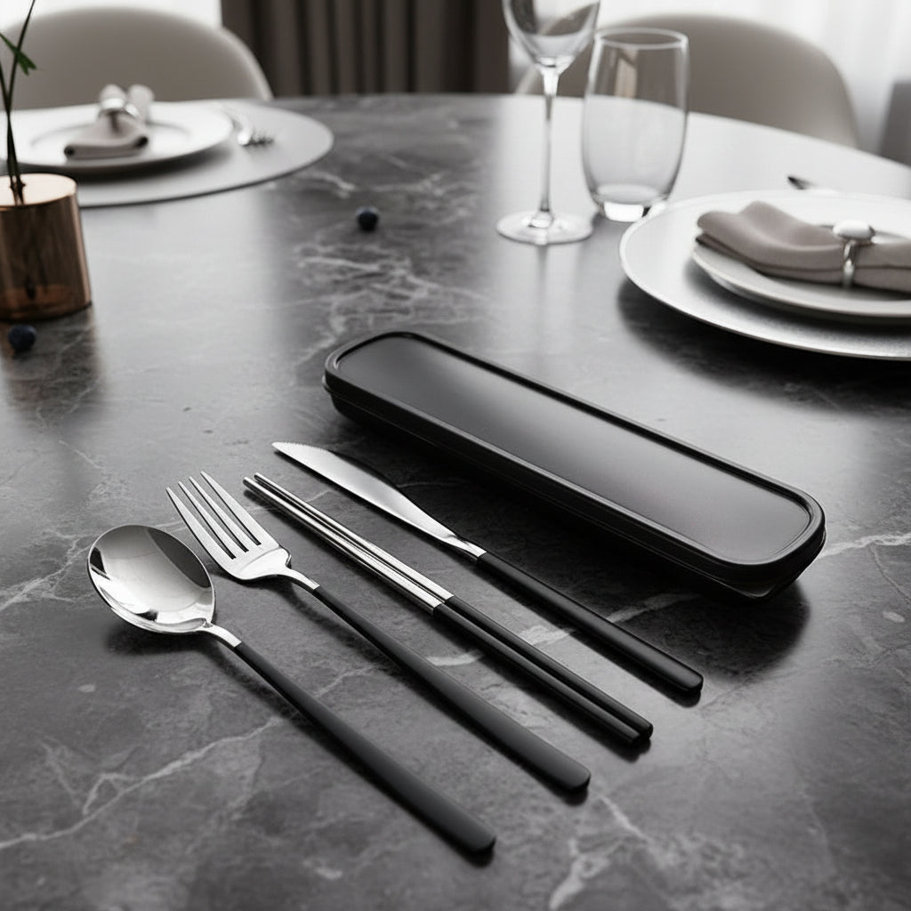 TRAVELCUT – Premium Stainless Steel Travel Cutlery Set for Everyday Use 0