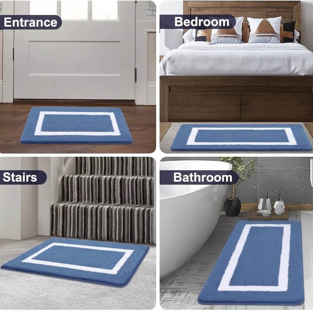 MICROFORM – Pehmeä liukumaton mikrokuituinen kylpyhuonematto kylpyhuoneeseen ja olohuoneeseen