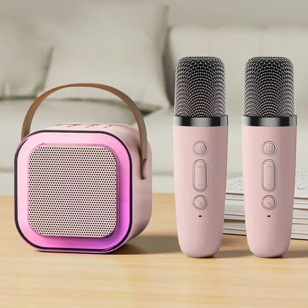 KaraokePro - Portable Karaoke Machine Set with Dual Wireless Microphones & RGB Lights 5