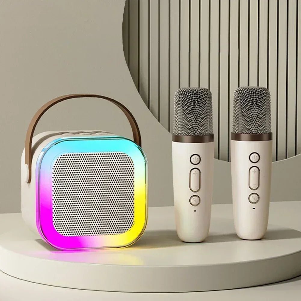 KaraokePro - Portable Karaoke Machine Set with Dual Wireless Microphones & RGB Lights 1