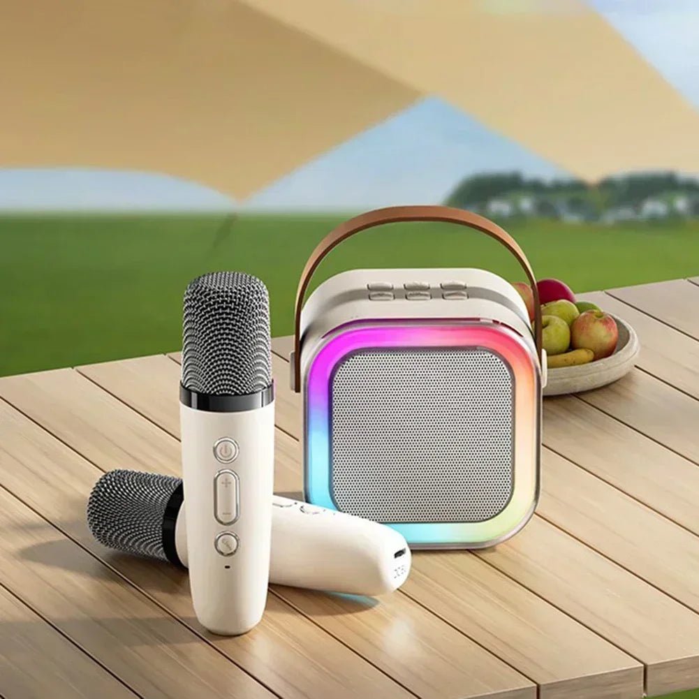 KaraokePro - Portable Karaoke Machine Set with Dual Wireless Microphones & RGB Lights 2