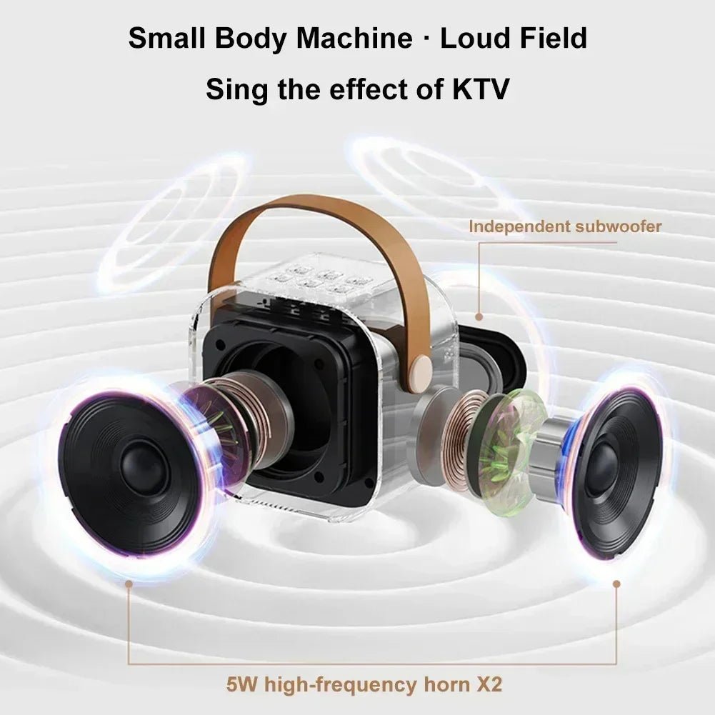 KaraokePro - Portable Karaoke Machine Set with Dual Wireless Microphones & RGB Lights 3