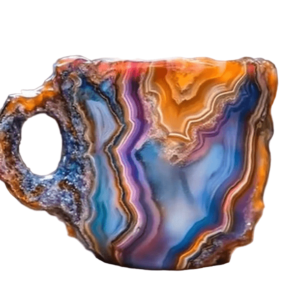 MINERAALIKRISTALLI – Tyylikäs kristallikahvikuppi