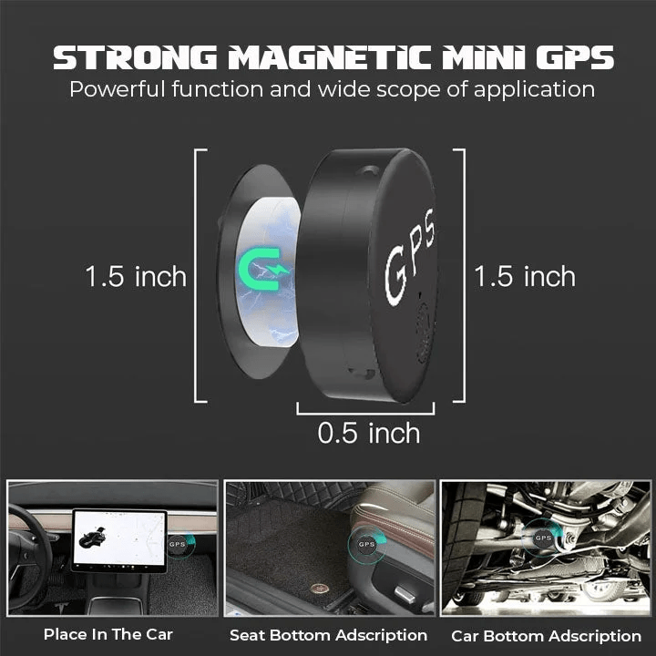 Mini Magnetic GPS Tracker – Real-Time Location Tracking with Long Battery Life