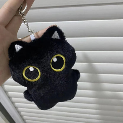 MINIKITTY – Lindo peluche de gato negro de 10 cm para niños