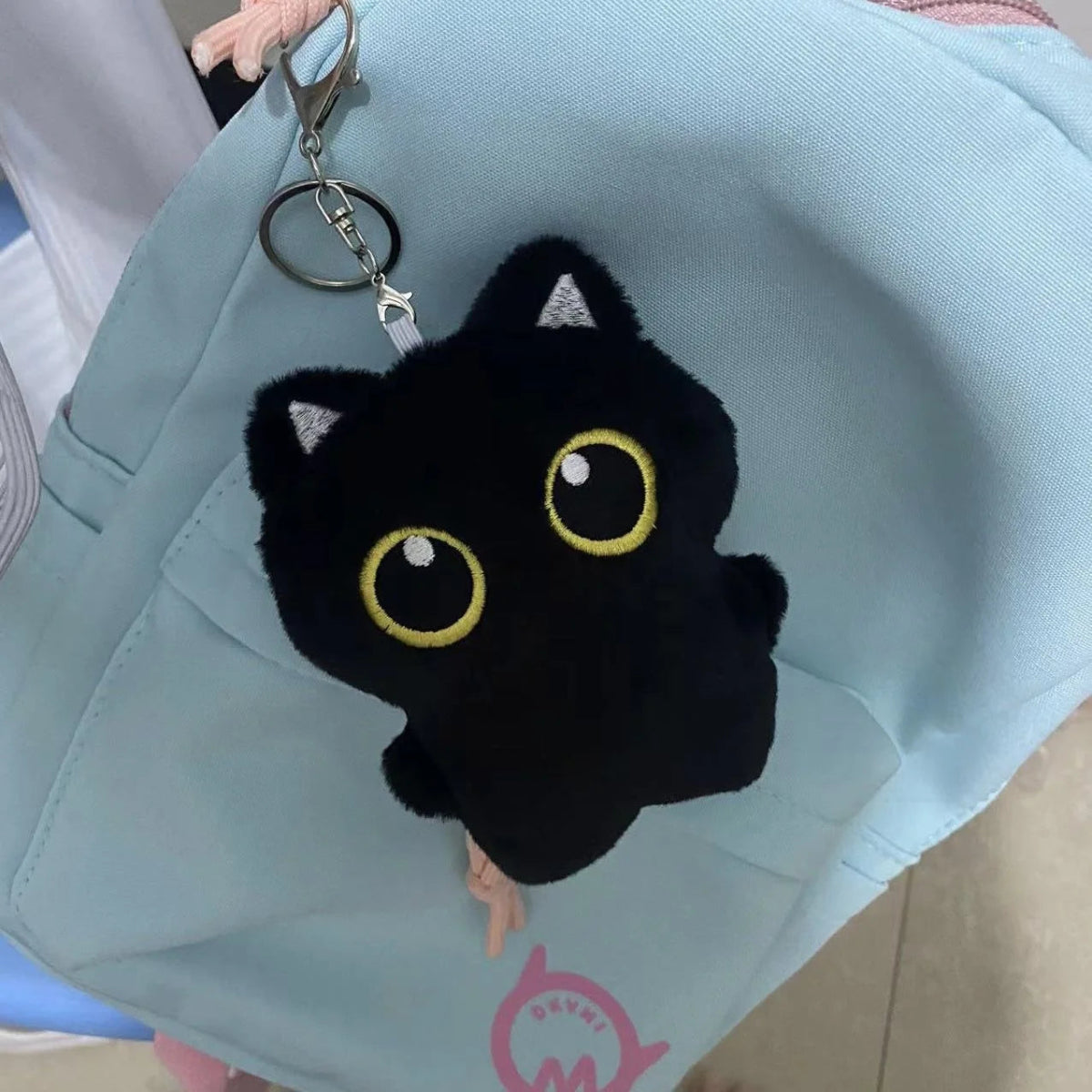 MINIKITTY – Lindo peluche de gato negro de 10 cm para niños