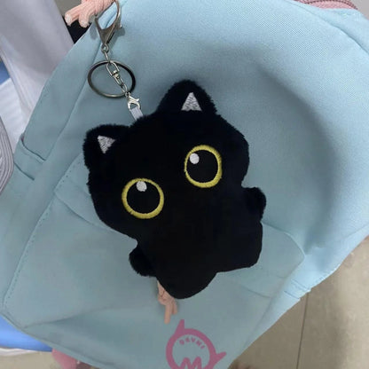 MINIKITTY – Lindo peluche de gato negro de 10 cm para niños