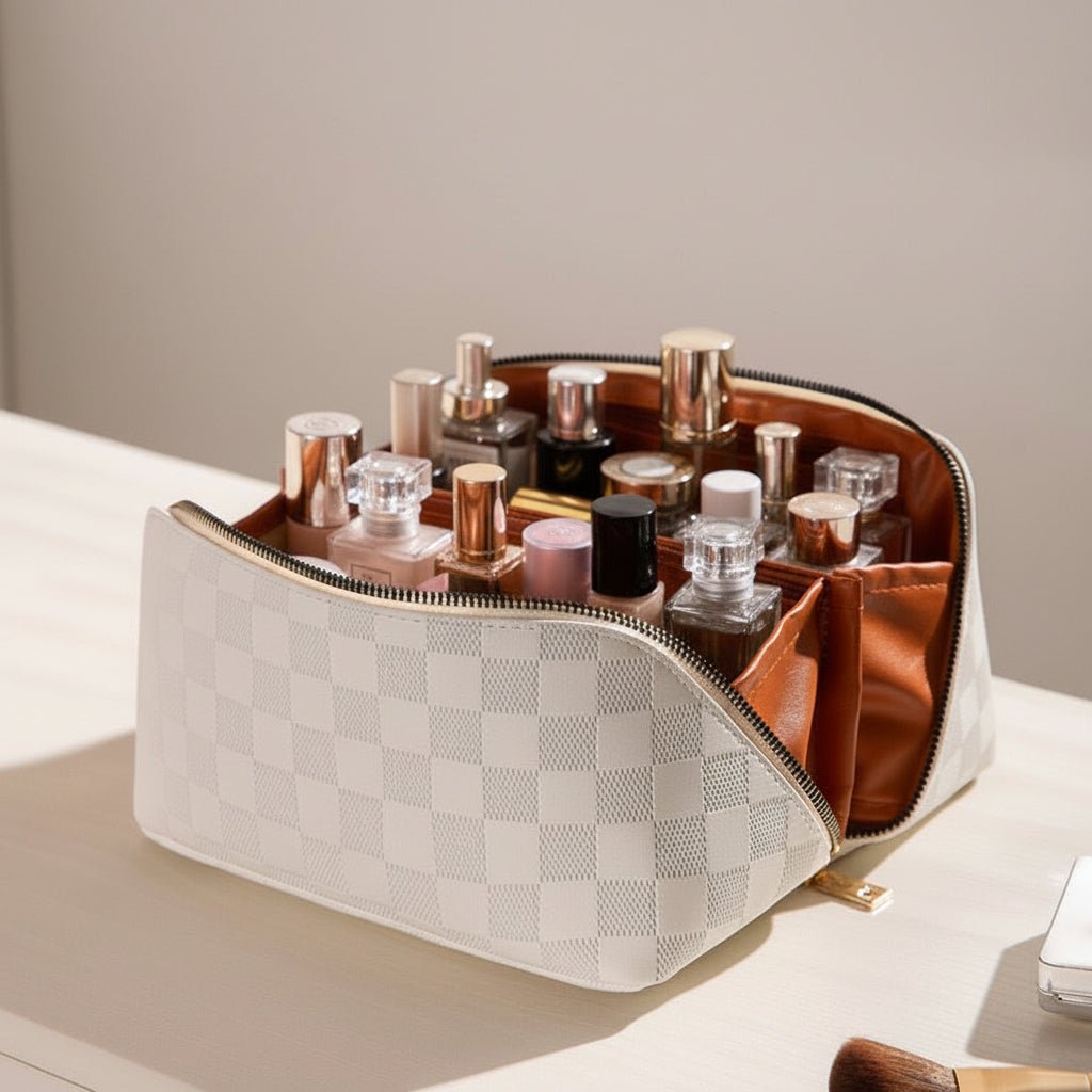 NORMEA – Minimalist Elegant Makeup Bag with Compact Organizer Design 1