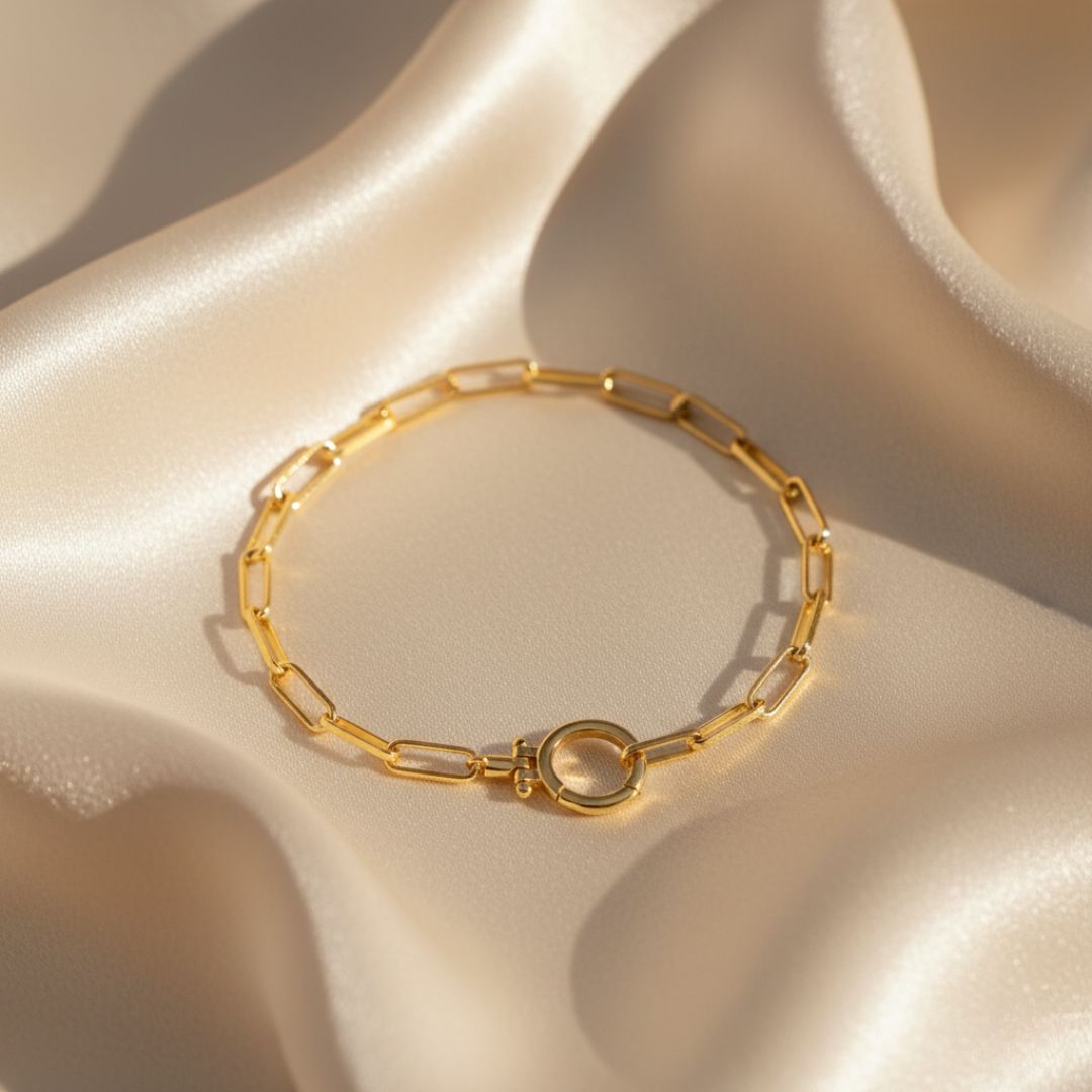 Pulsera de clip de papel con spray marino de menta