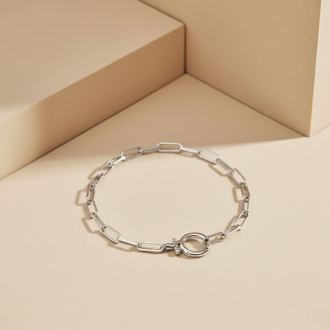 Pulsera de clip de papel con spray marino de menta