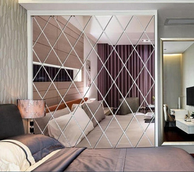 MirraShape 3D Mirror Triangles – Transform Your Walls with Modern Depth and Shine