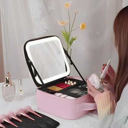  Mirrorglam - make -up bag with LED levels and adjustable brightness-3