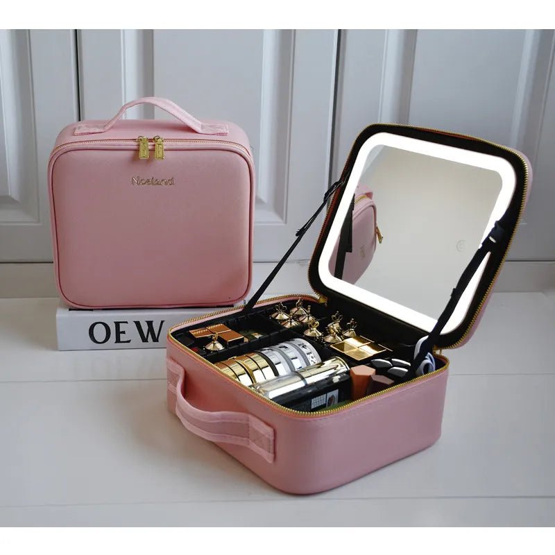  Mirrorglam - make -up bag with LED levels and adjustable brightness-2
