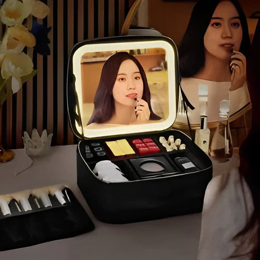  Mirrorglam - make -up bag with LED levels and adjustable brightness-6