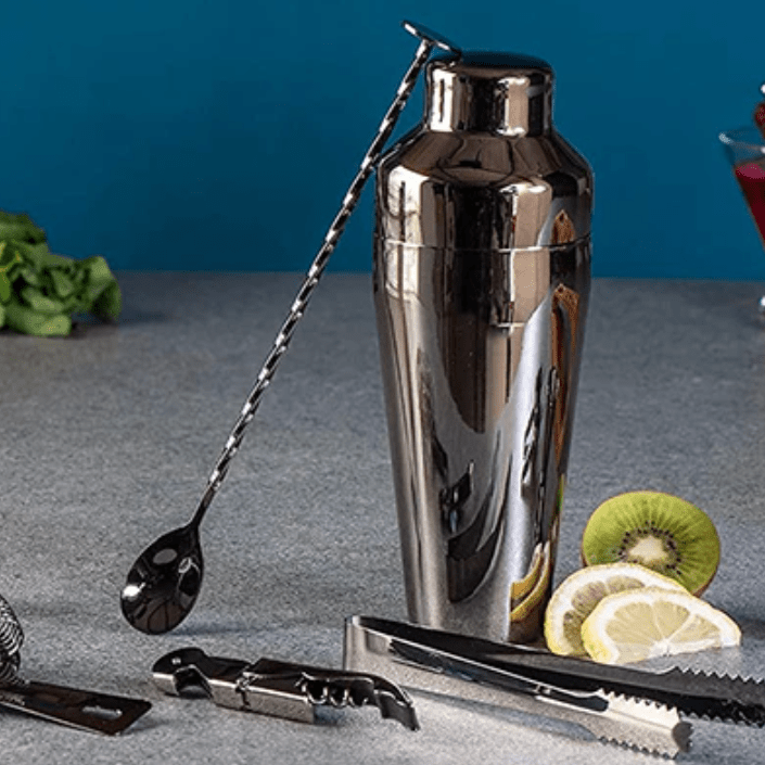 8 pezzi cocktail set kit in Acciaio Inox,professionale barman set, con Colino, J 8 pezzi cocktail set kit in Acciaio Inox,professionale barman set, con Colino, J