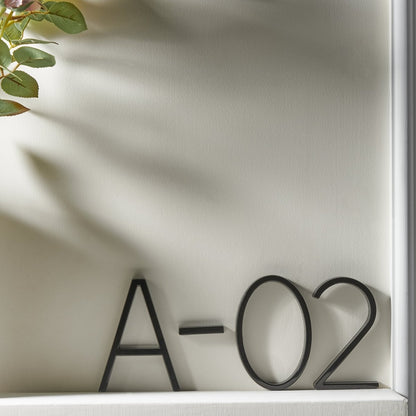Modern House Numbers-Black House numbers with 3D floating effect for stylish outdoor areas 7