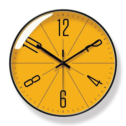 ScandiClock Schwarze Wanduhr - Minimalistisches nordisches Design für elegantes, präzises Wohnen