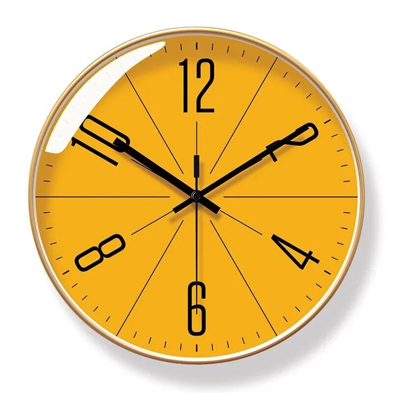 ScandiClock Schwarze Wanduhr - Minimalistisches nordisches Design für elegantes, präzises Wohnen