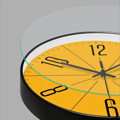 ScandiClock Schwarze Wanduhr - Minimalistisches nordisches Design für elegantes, präzises Wohnen