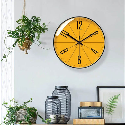ScandiClock Schwarze Wanduhr - Minimalistisches nordisches Design für elegantes, präzises Wohnen