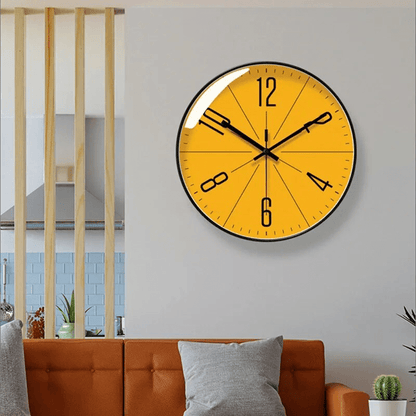 ScandiClock Schwarze Wanduhr - Minimalistisches nordisches Design für elegantes, präzises Wohnen