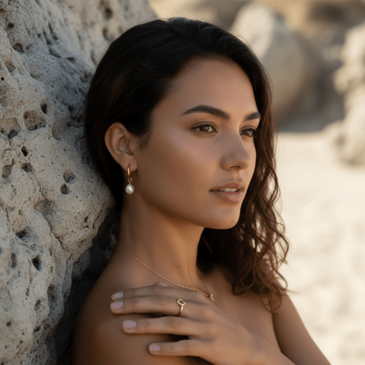 Aros convertibles de perlas Ocean Drop