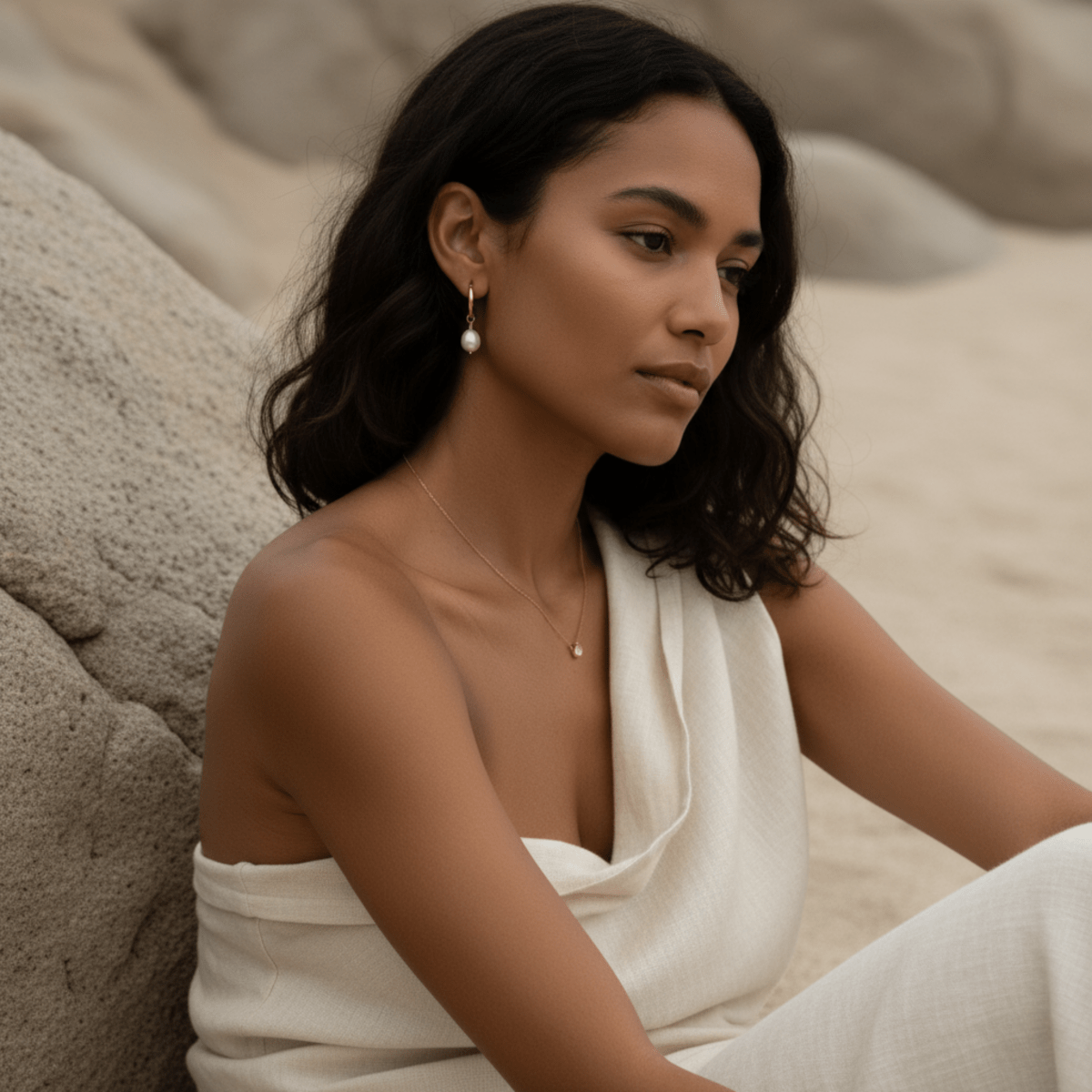 Aros convertibles de perlas Ocean Drop