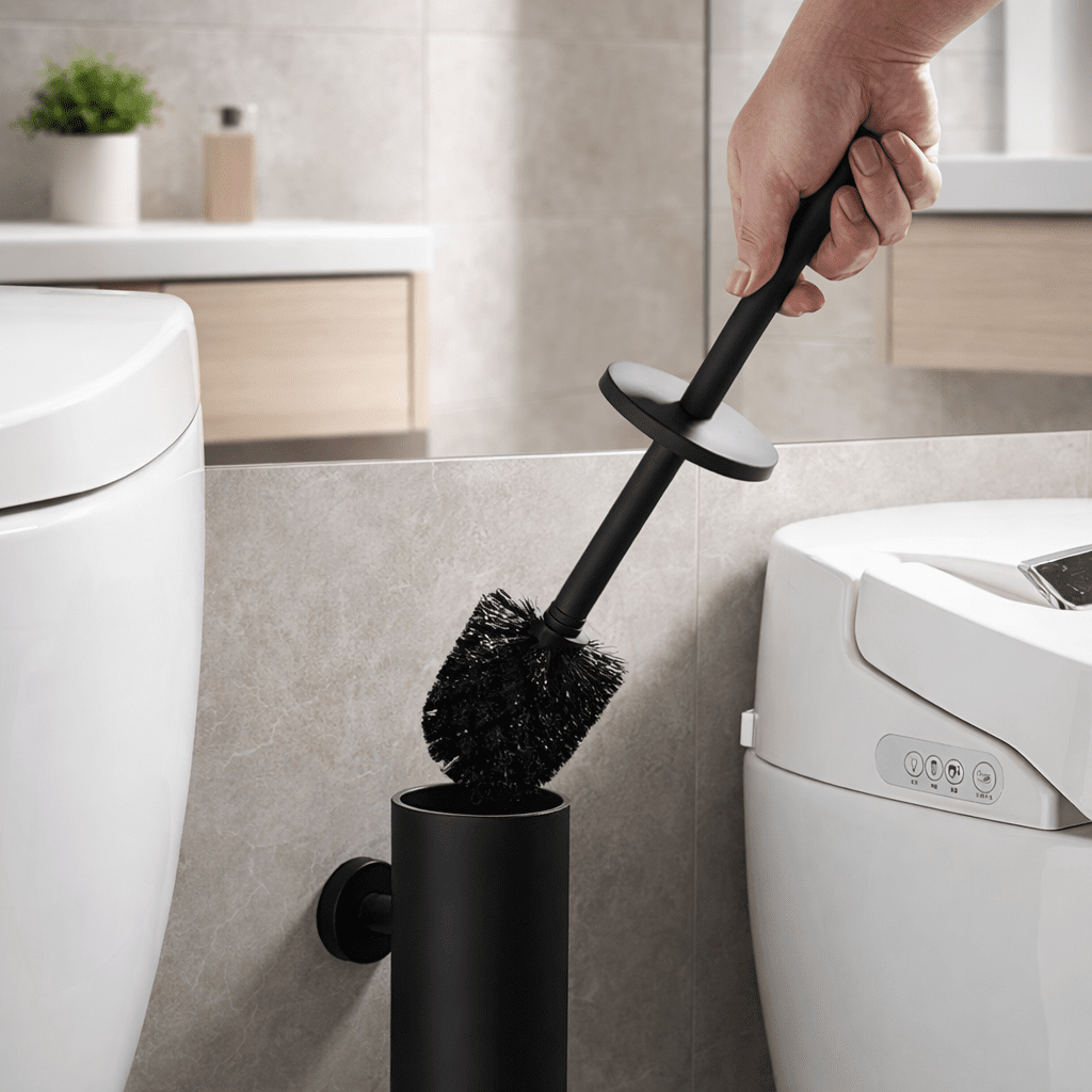 MODLOO STEEL – Set elegante di spazzole per WC in acciaio inossidabile per bagni moderni