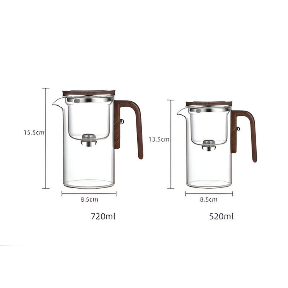 Vitrella Brew - Elegant Glass Teapot with Stainless Steel Strainer 7