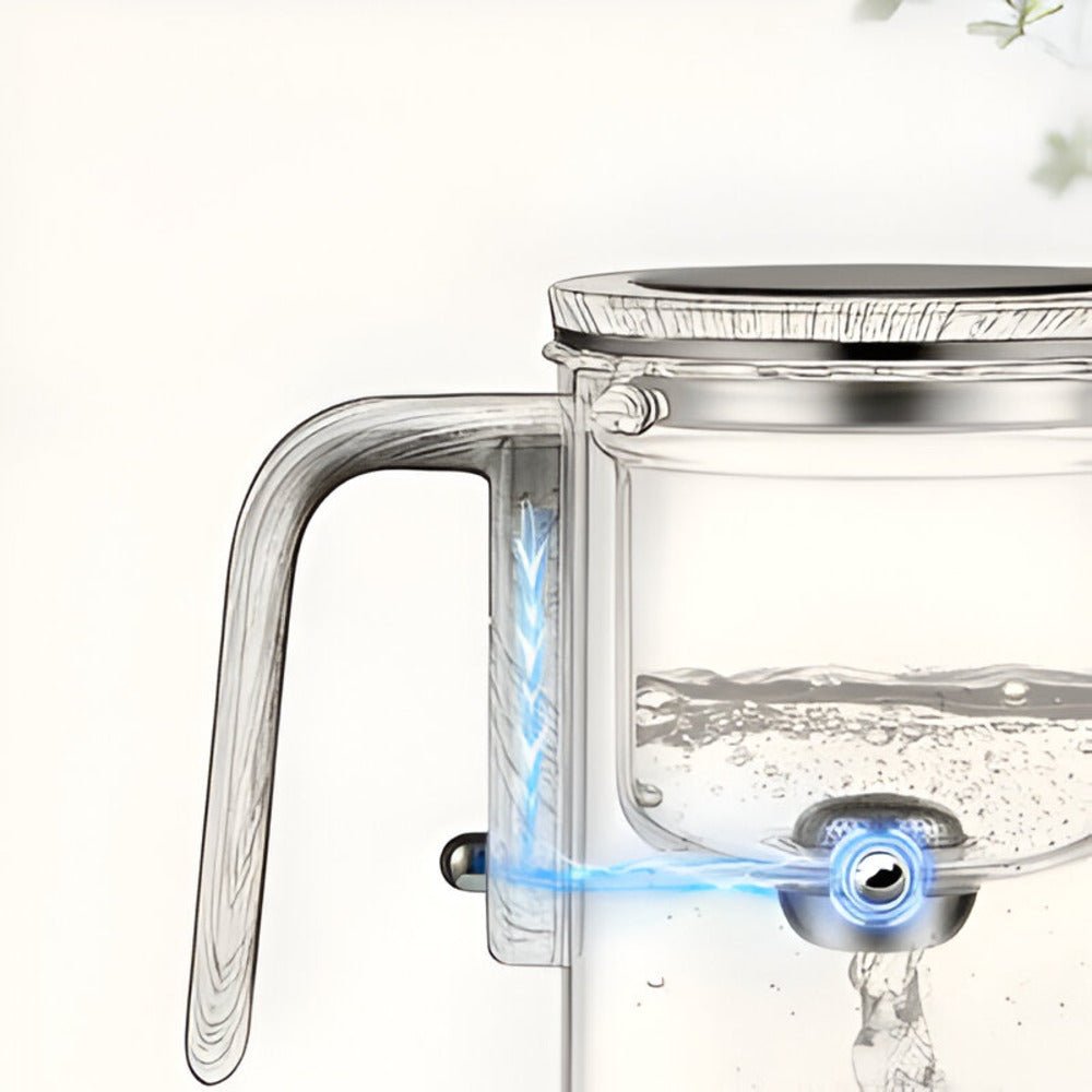 Vitrella Brew - Elegant Glass Teapot with Stainless Steel Strainer 8